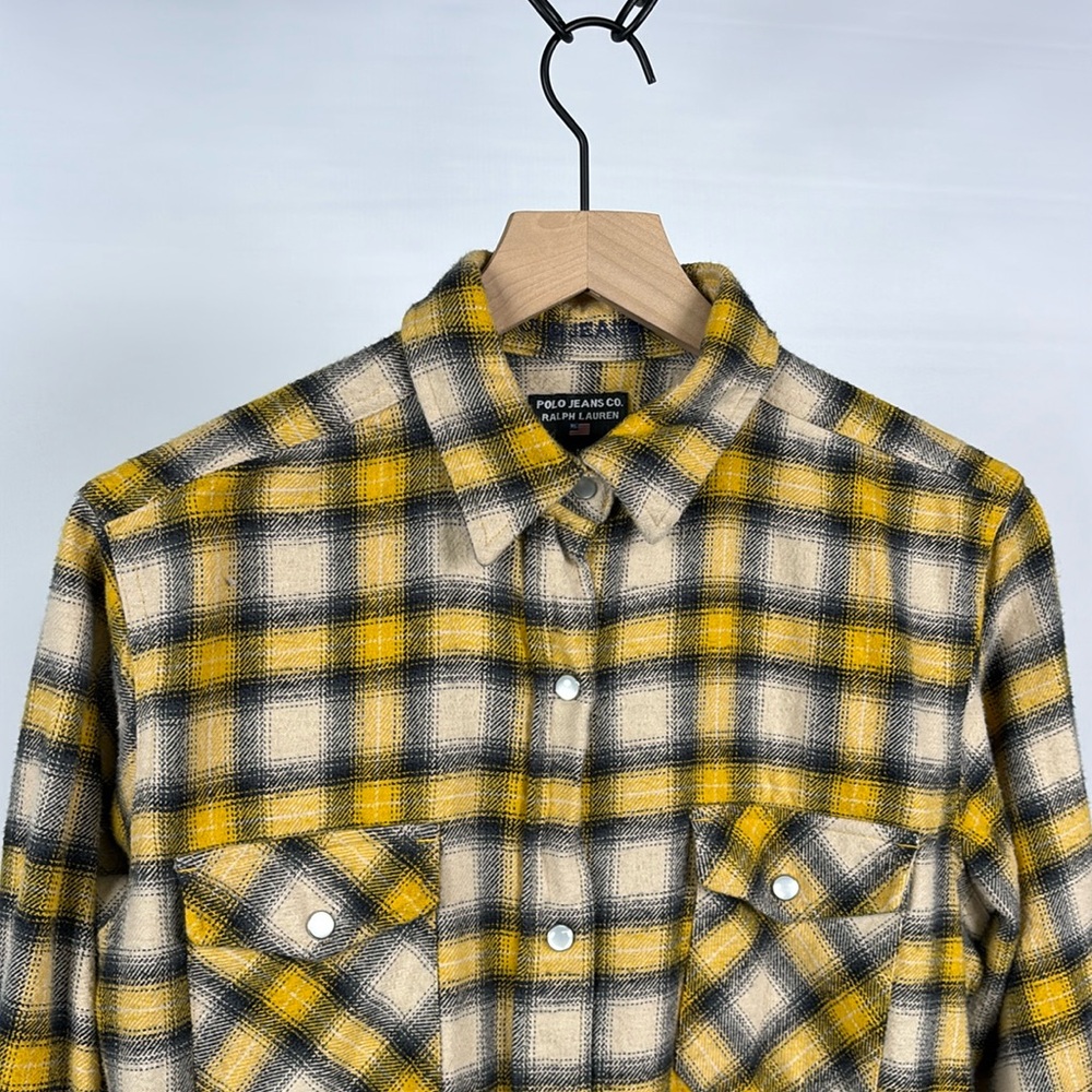 90s Polo Jeans Co. by Ralph Lauren Vintage Button-Down Flannel Shirt - Medium